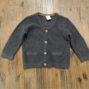 3/20$ H&M Charcoal Baby Knit Cardigan size 6 months